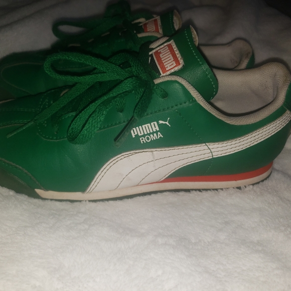 Puma Shoe Green Big Kids Sz 3 - Picture 2 of 9